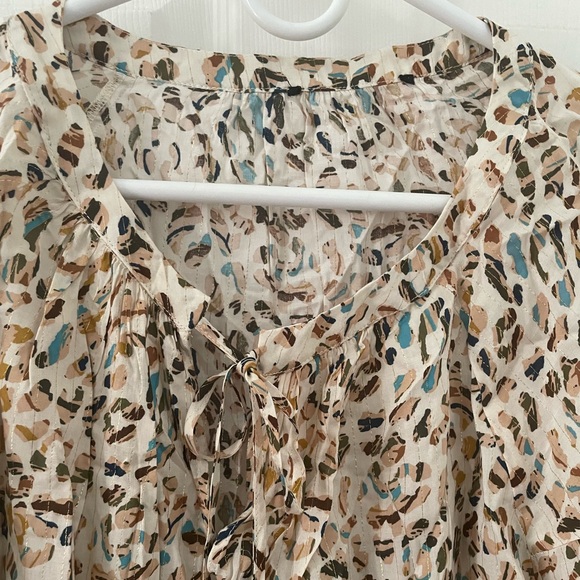 Womens Animal Print Colorful Blouse | Size Large | - Picture 2 of 7